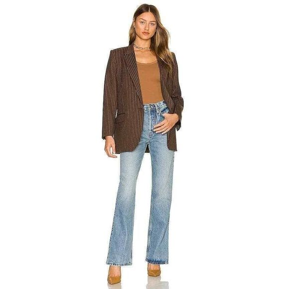 RE/DONE 70s Bootcut in Medium Fade With Crease Size 30 Button Fly High Rise NEW - Picture 1 of 16